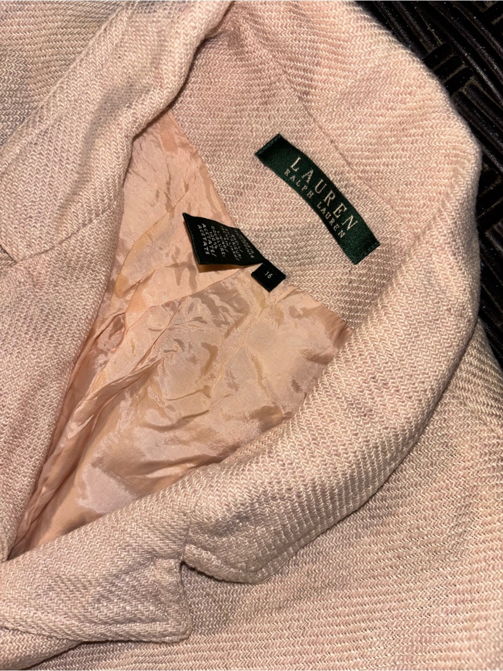 Women’s Lauren Ralph Lauren Blush Pink Textured Jacket